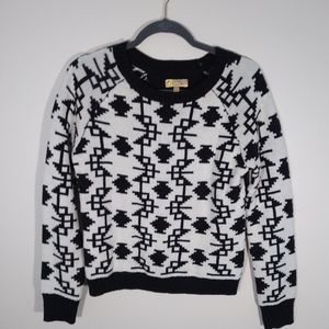 Princess Vera Wang metallic aztec sweater